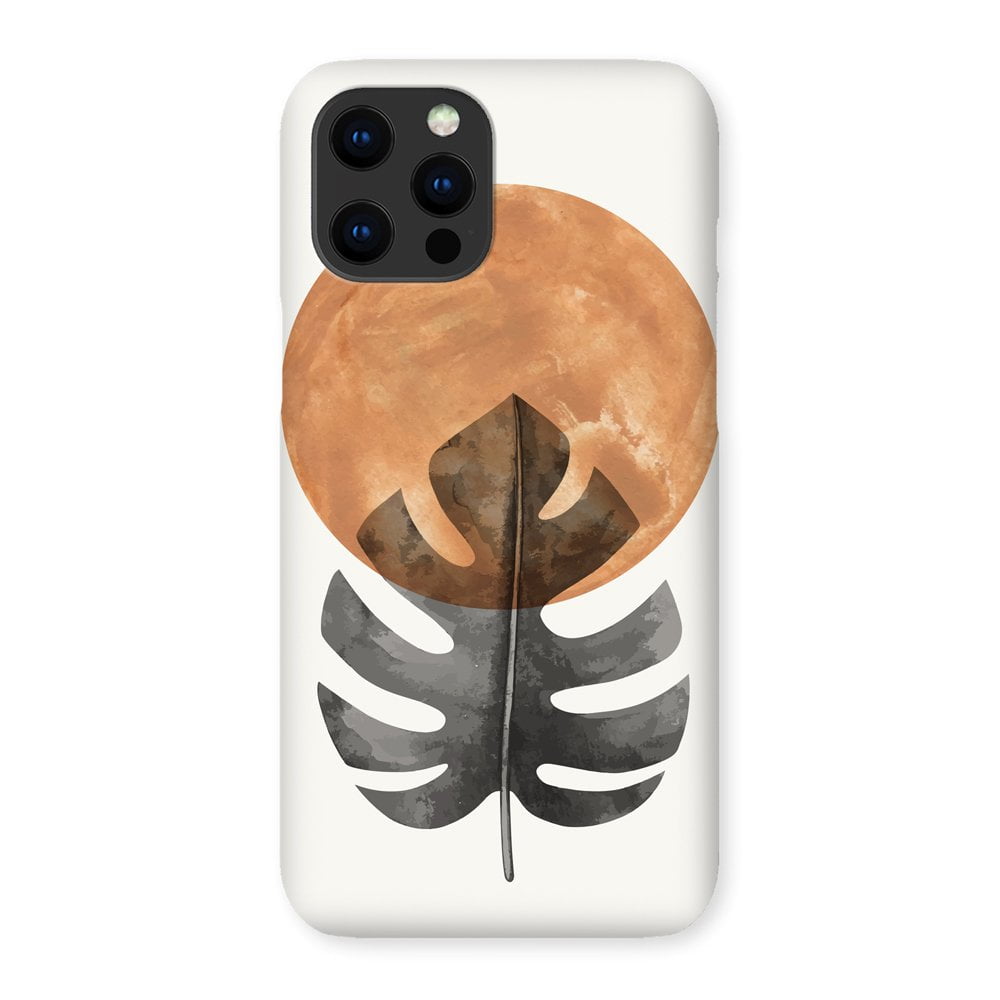 Sun and Monstera Leaf Phone Case