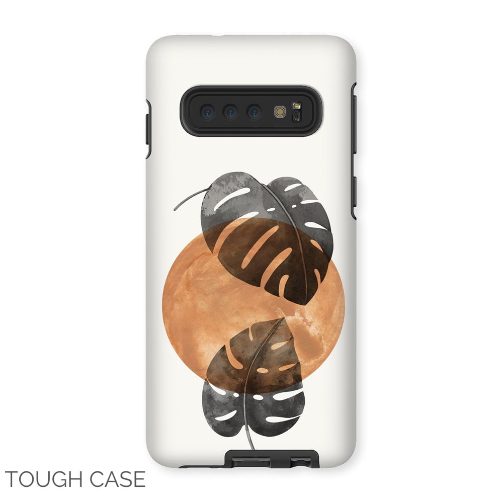 Sun and Monstera Leaves Samsung Tough Case