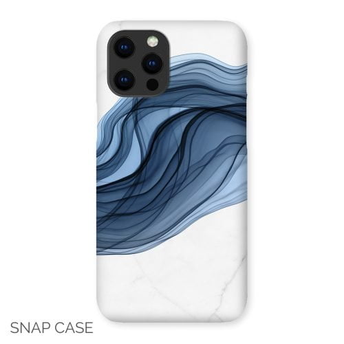 Abstract Blue Swirl iPhone Snap Case