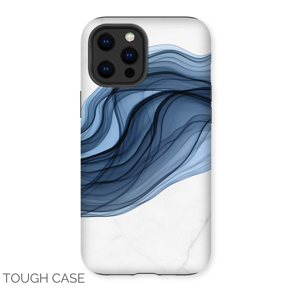 Abstract Blue Swirl iPhone Tough Case