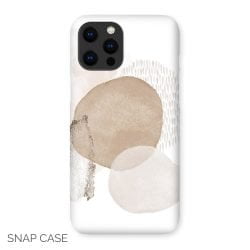 Neutral Minimalist iPhone Snap Case