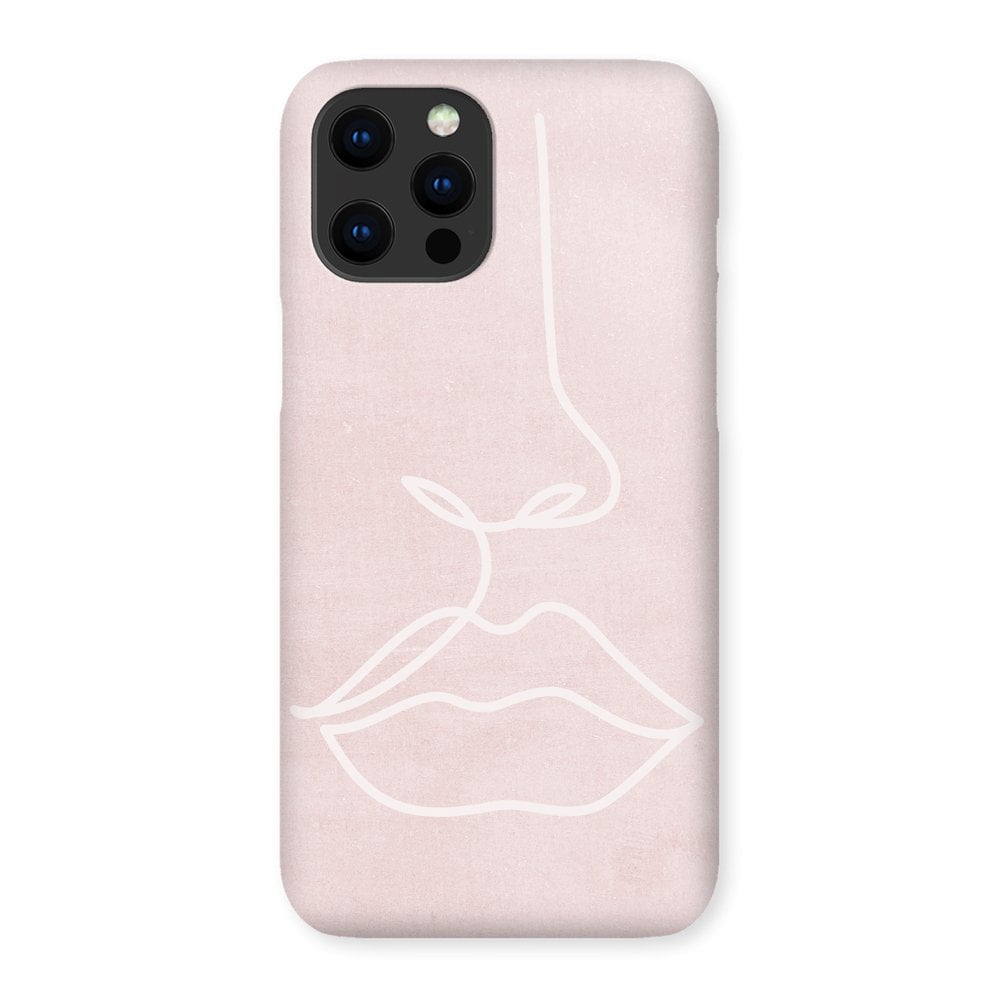 Blush Pink Lip Line Phone Case