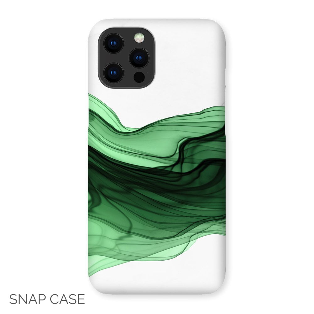 Abstract Green Smoke iPhone Snap Case