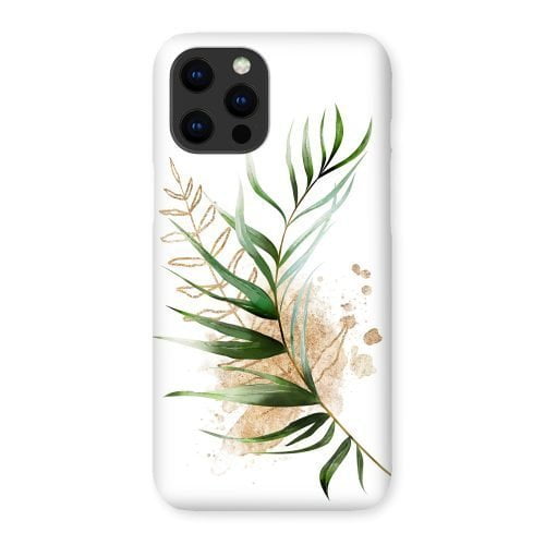 Green and Gold Palm Leaf Phone Case