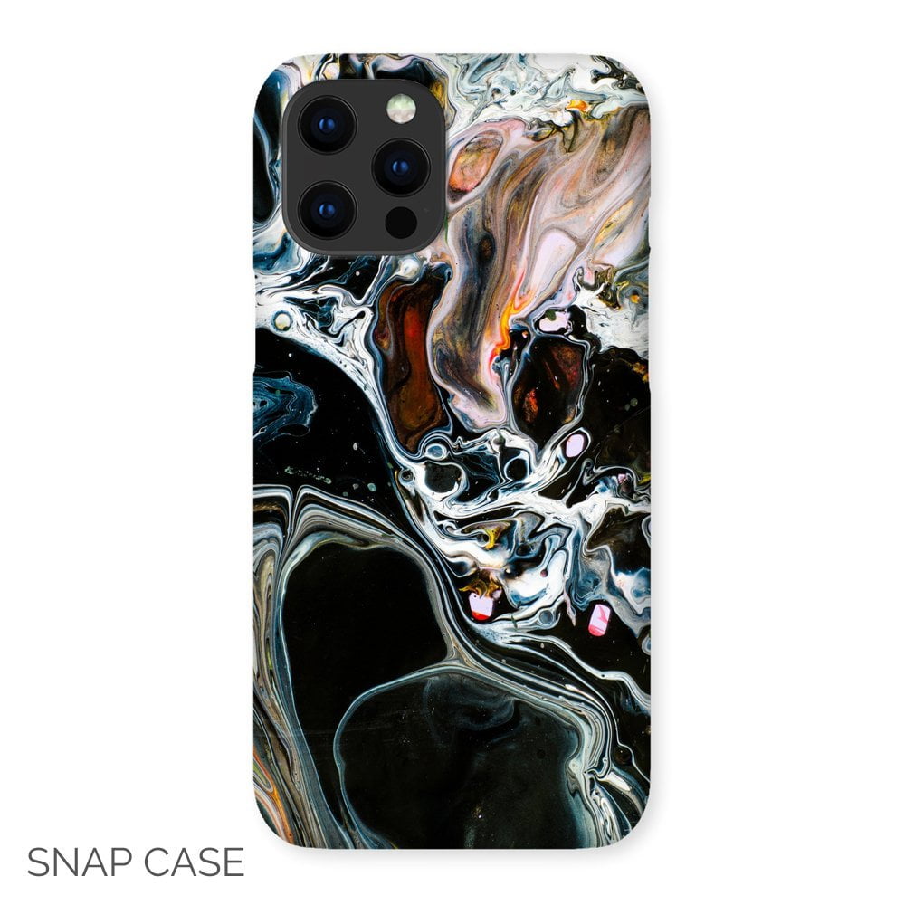 Abstract Black Oil iPhone Snap Case