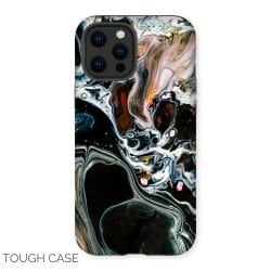 Abstract Black Oil iPhone Tough Case