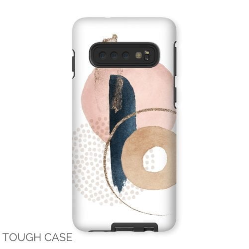 Blue and Pink Abstract Samsung Tough Case