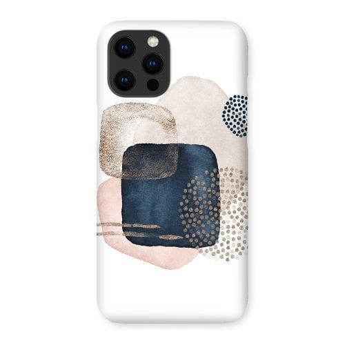 Navy and Pink Abstract Phone Case