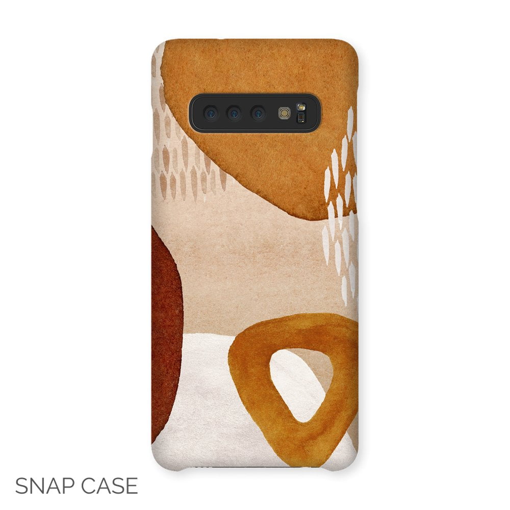 Burnt Orange Abstract Samsung Snap Case