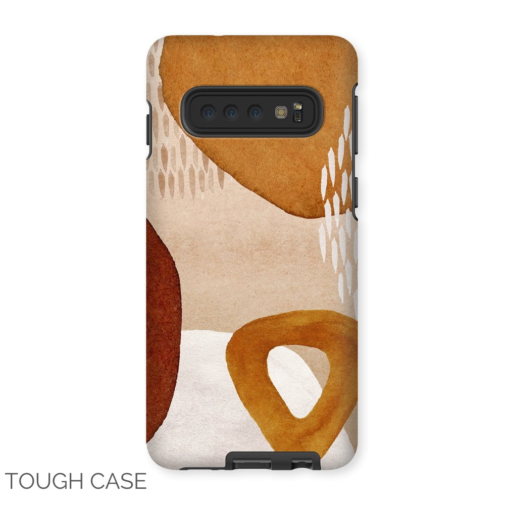 Burnt Orange Abstract Samsung Tough Case