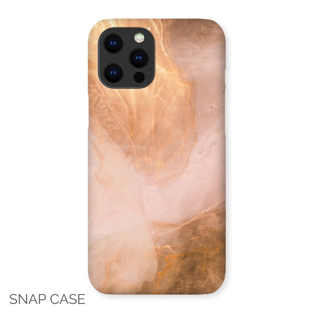 Blush Rose Gold iPhone Snap Case
