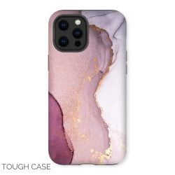 Pink and Grey Abstract iPhone Tough Case