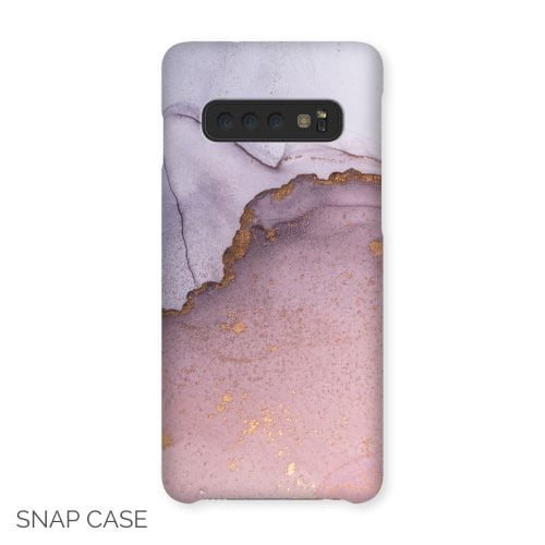 Pink and Gold Abstract Samsung Snap Case