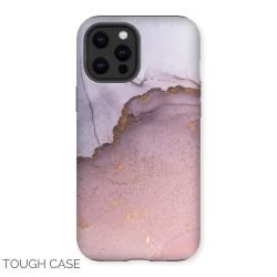Pink and Gold Abstract iPhone Tough Case