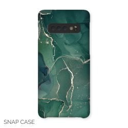 Green and Gold Abstract Samsung Snap Case