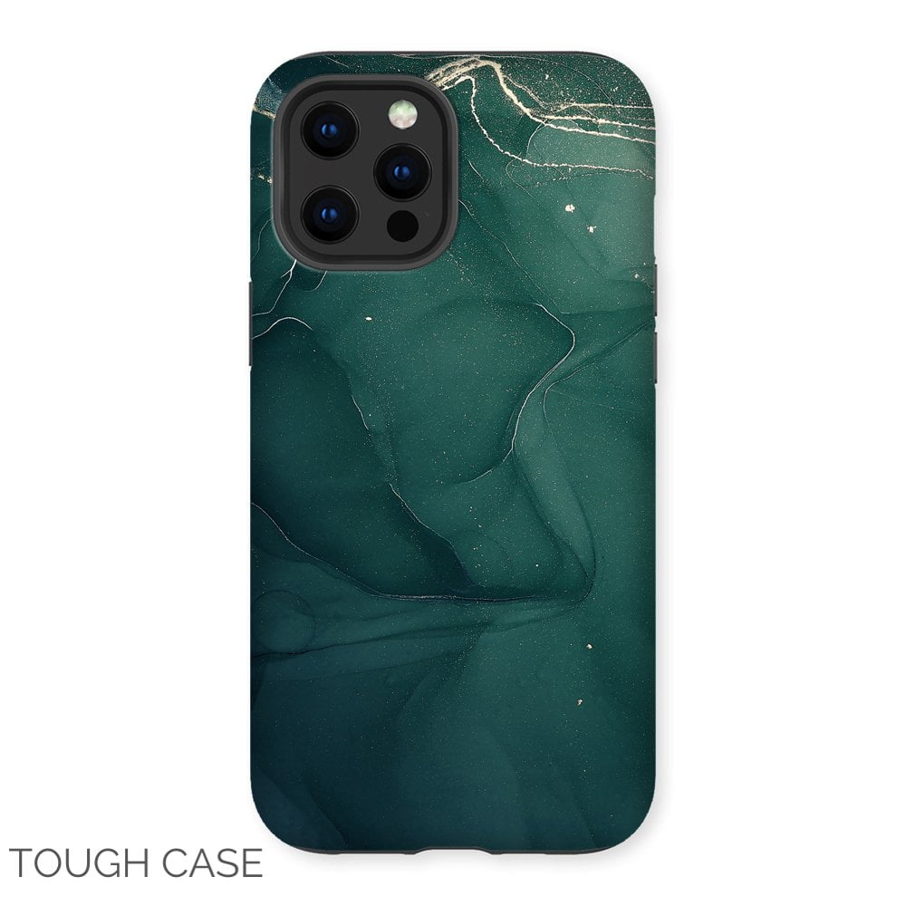 Green and Gold iPhone Tough Case