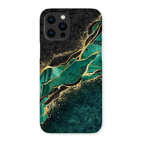 Abstract Green and Black Phone Case