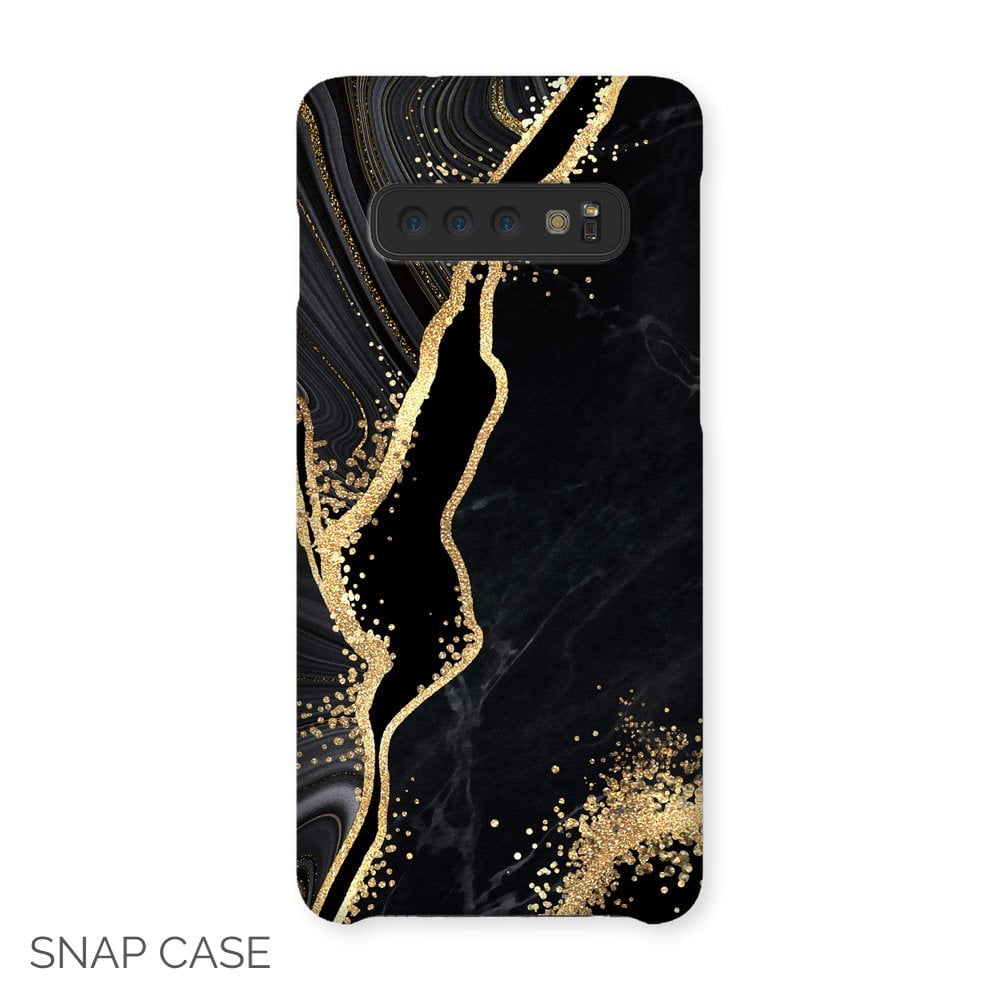 Black and Gold Marble Samsung Snap Case