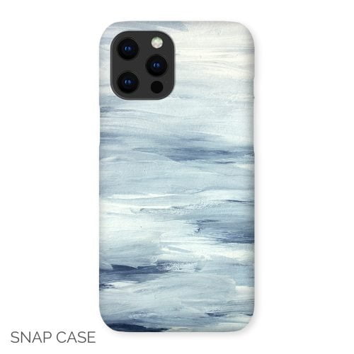 Blue Brush Strokes iPhone Snap Case