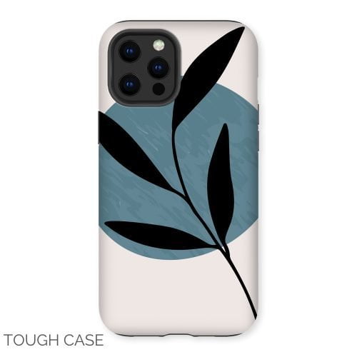 Abstract Leaf Silhouette iPhone Tough Case