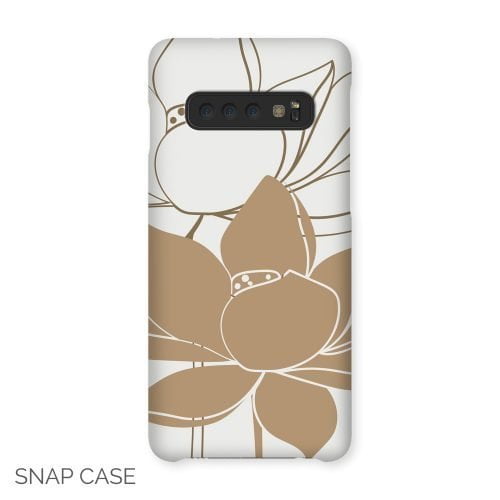 Line Art Flowers Samsung Snap Case