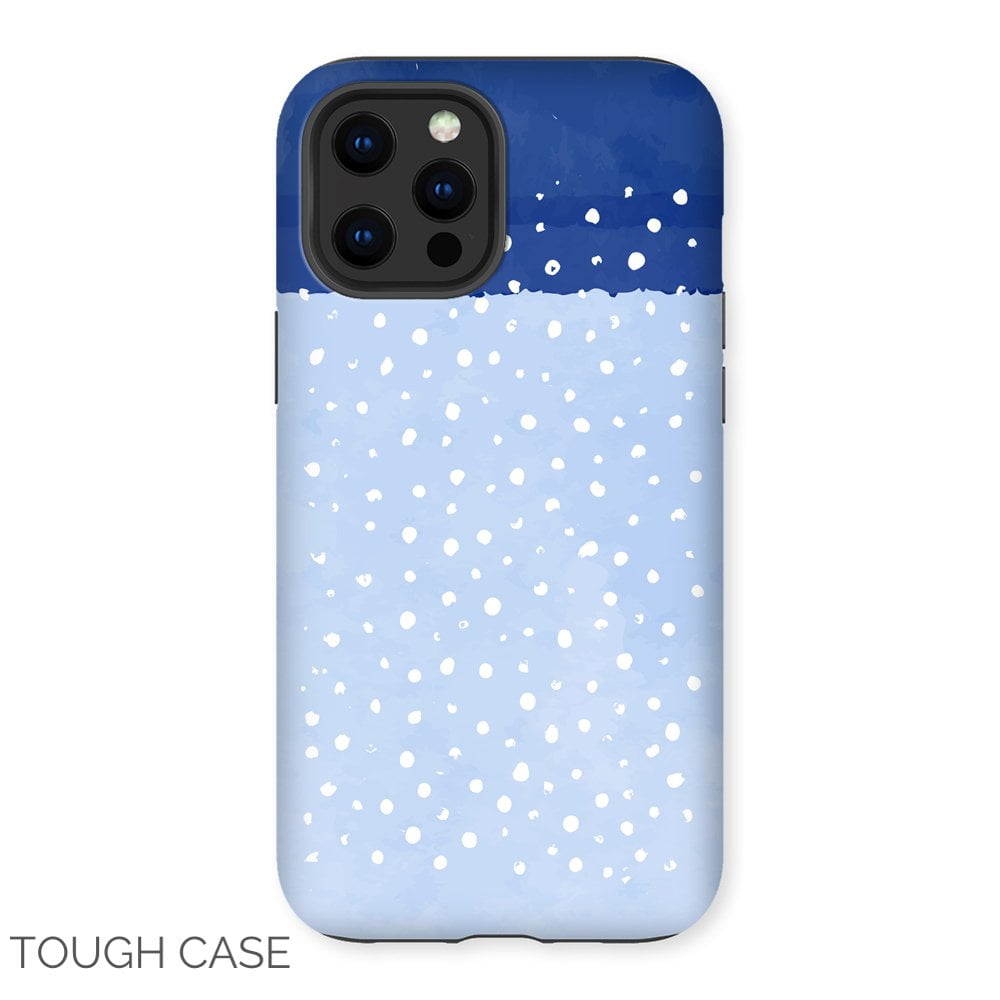 Light Blue Abstract iPhone Tough Case