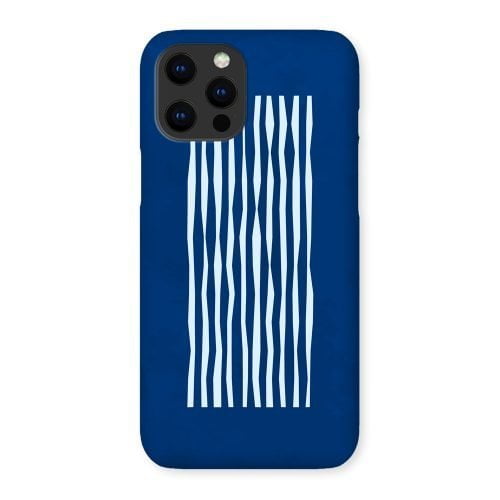Blue and White Lines Phone Case