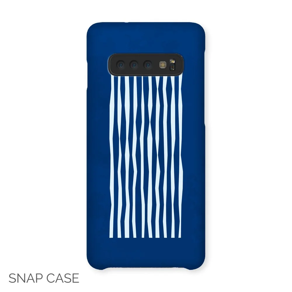 Blue and White Lines Samsung Snap Case