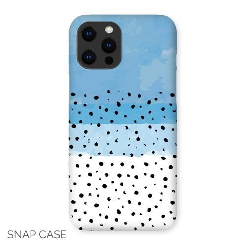Abstract Blue Dots iPhone Snap Case