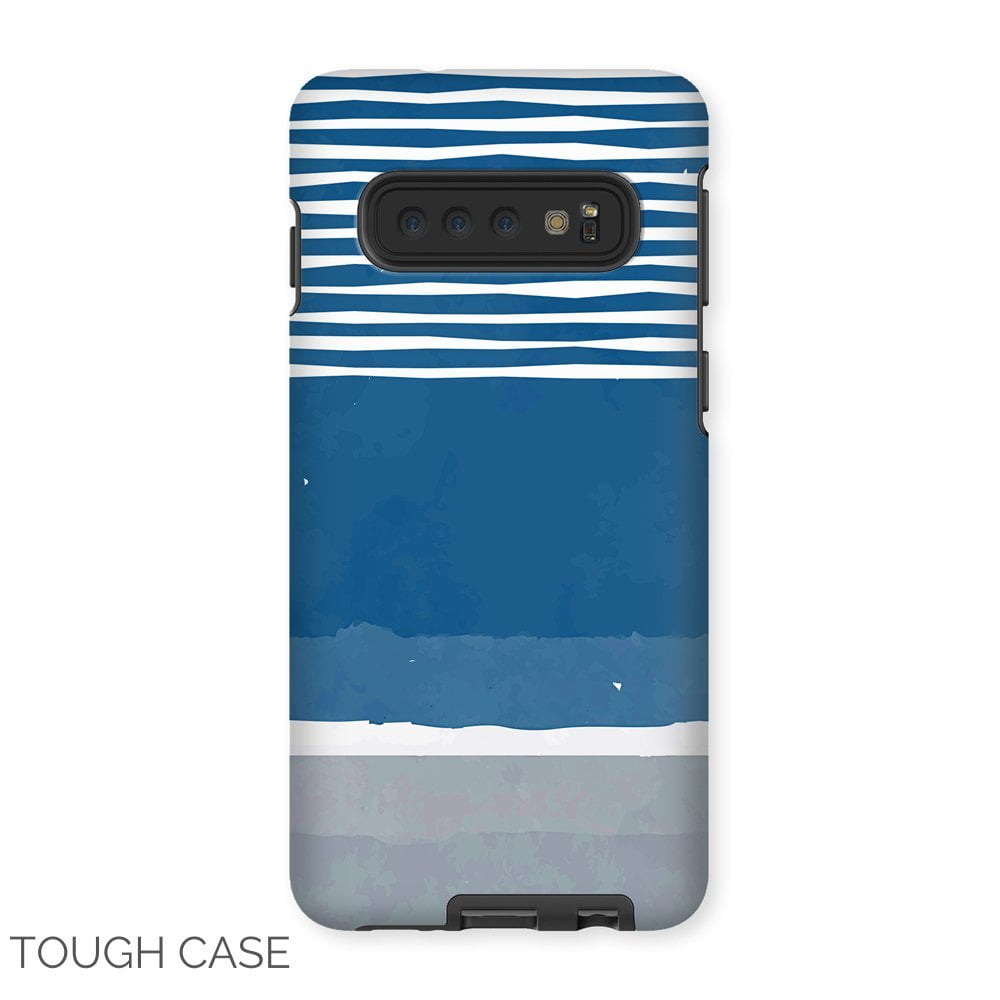 Blue and Grey Abstract Samsung Tough Case