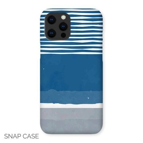Blue and Grey Abstract iPhone Snap Case