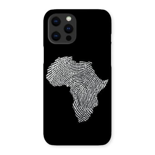 Africa Fingerprint Map Phone Case