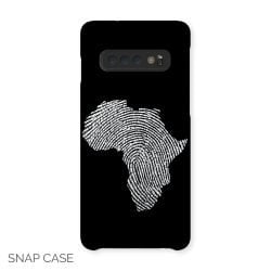 Africa Fingerprint Map Samsung Snap Case