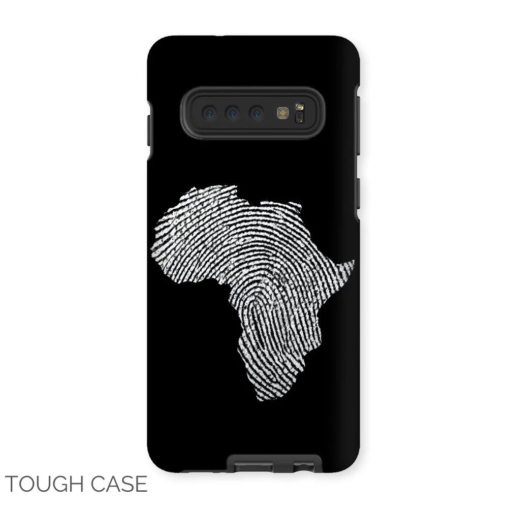 Africa Fingerprint Map Samsung Tough Case