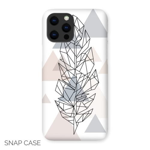 Geometric Feather iPhone Snap Case