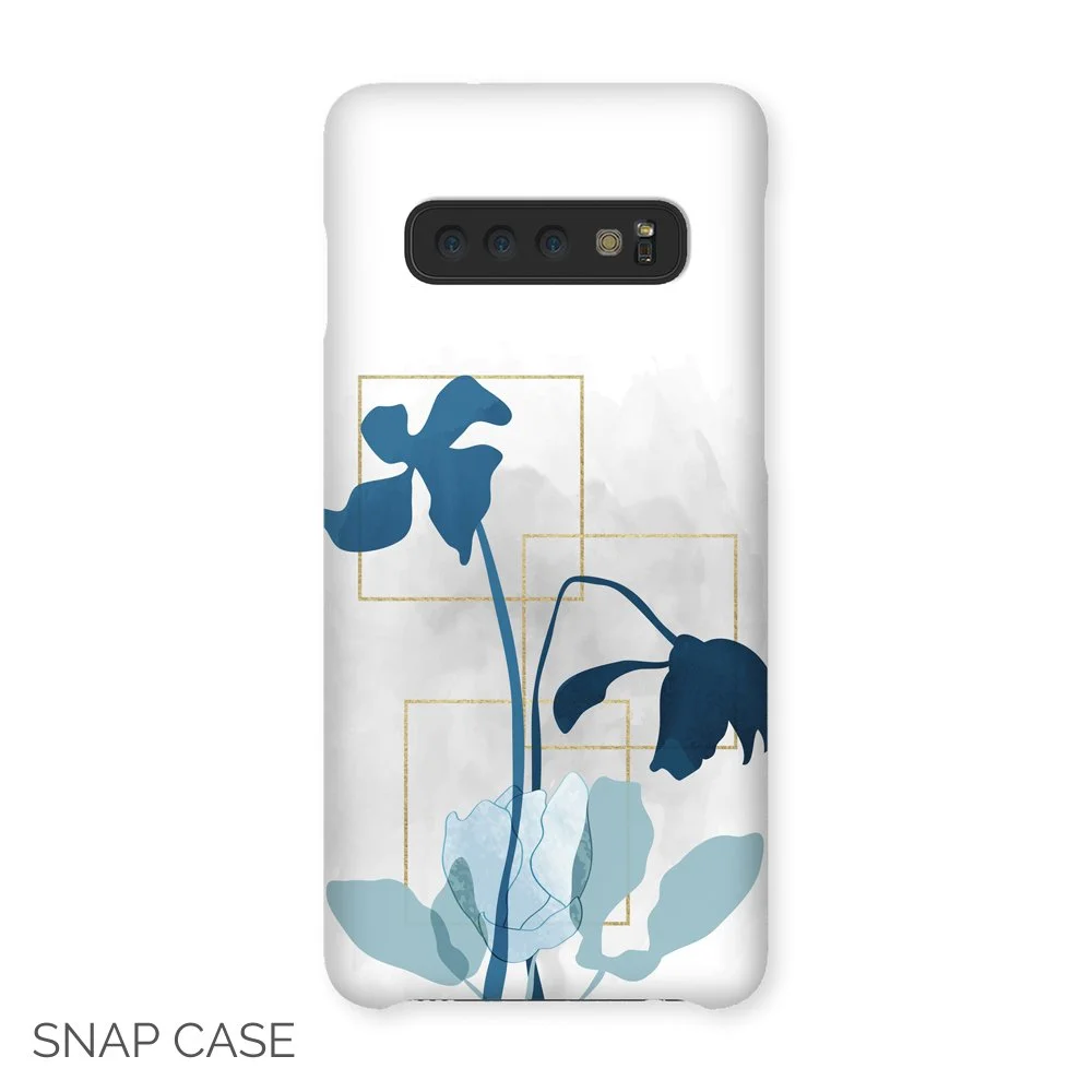Blue Flowers Samsung Snap Case