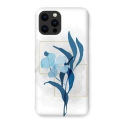 Abstract Blue Flowers Phone Case