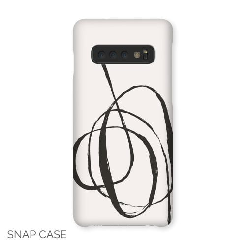 Black Flowing Ribbon Samsung Snap Case