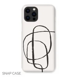 Black Ribbon iPhone Snap Case