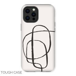 Black Ribbon iPhone Tough Case