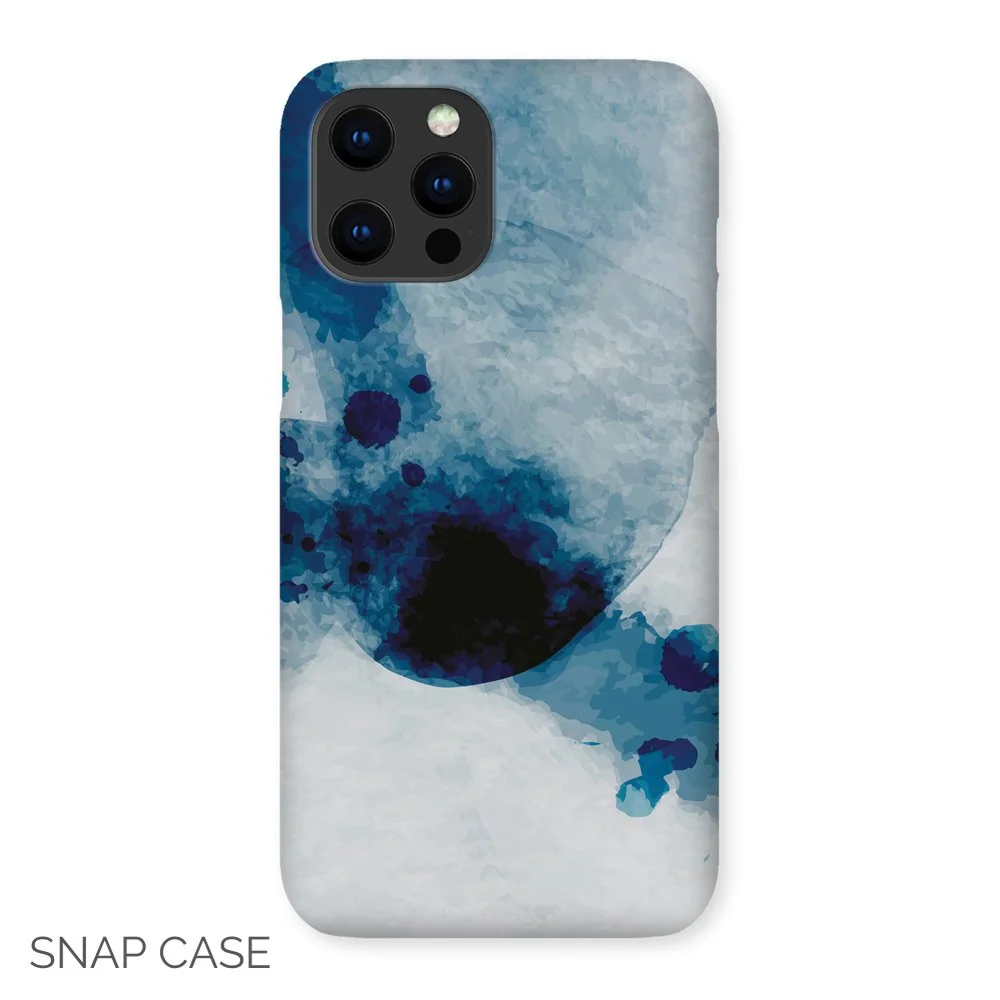 Blue Watercolour iPhone Snap Case