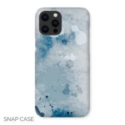 Abstract Blue Watercolour iPhone Snap Case