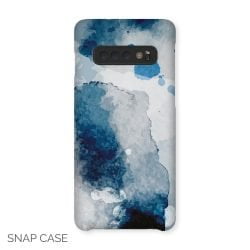 Blue Stained Watercolour Samsung Snap Case