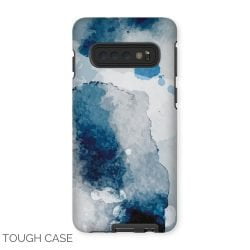 Blue Stained Watercolour Samsung Tough Case