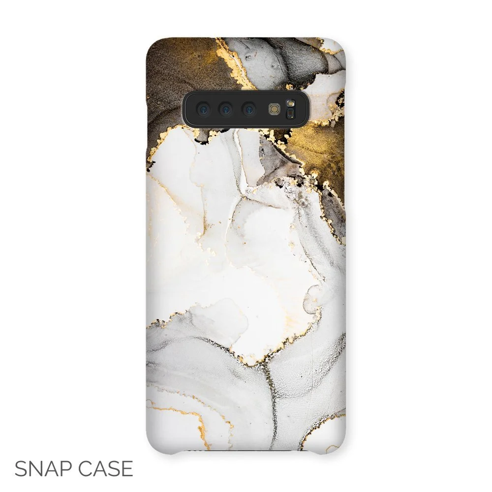 Abstract Gold Marble Samsung Snap Case