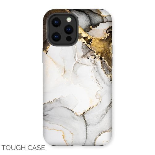 Abstract Gold Marble iPhone Tough Case