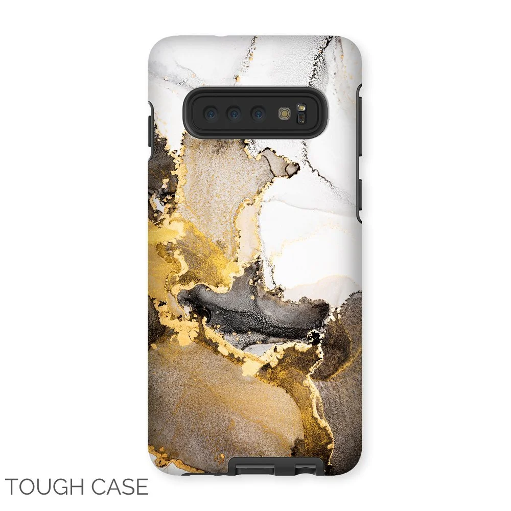 Gold Marble Samsung Tough Case