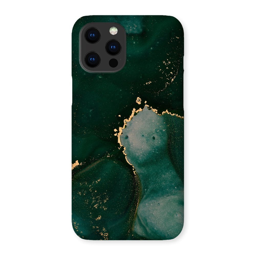 Emerald and Gold Abstract Phone Case
