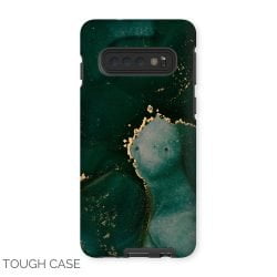 Emerald and Gold Abstract Samsung Tough Case