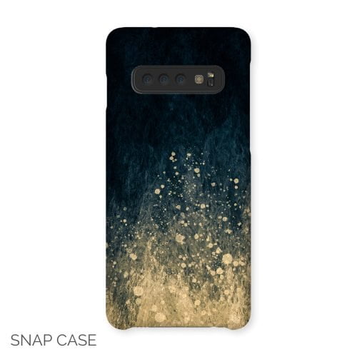 Blue and Gold Stardust Samsung Tough Case